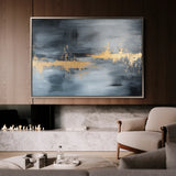 Abstract 517 Canvas Art 18" x 24" / 45 x 60 cm / Black