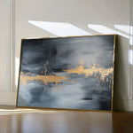 Abstract 517 Canvas Art 18" x 24" / 45 x 60 cm / Black