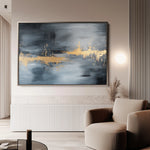 Abstract 517 Canvas Art 18" x 24" / 45 x 60 cm / Black