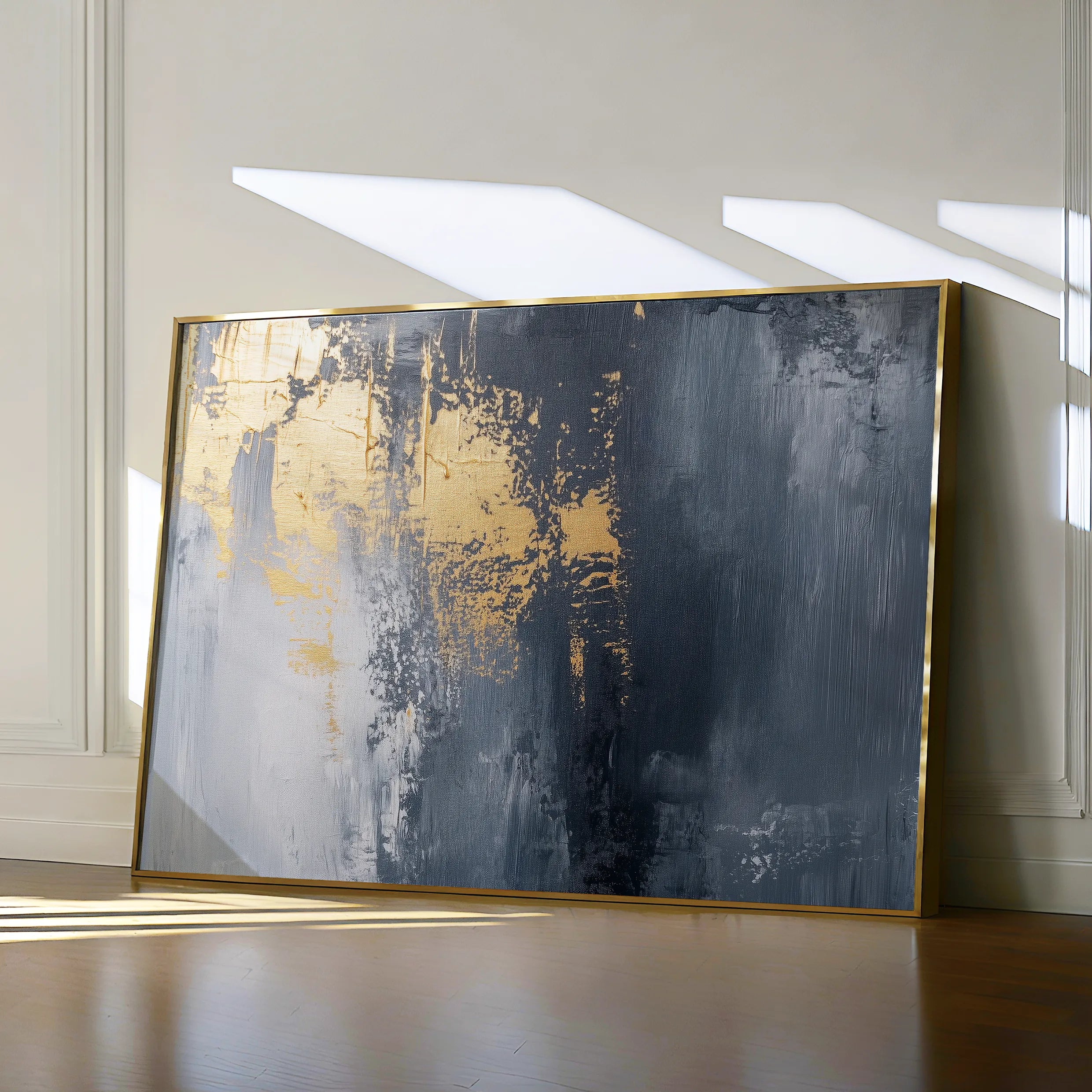 Abstract 518 Canvas Art 18" x 24" / 45 x 60 cm / Black