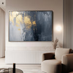 Abstract 518 Canvas Art 18" x 24" / 45 x 60 cm / Black