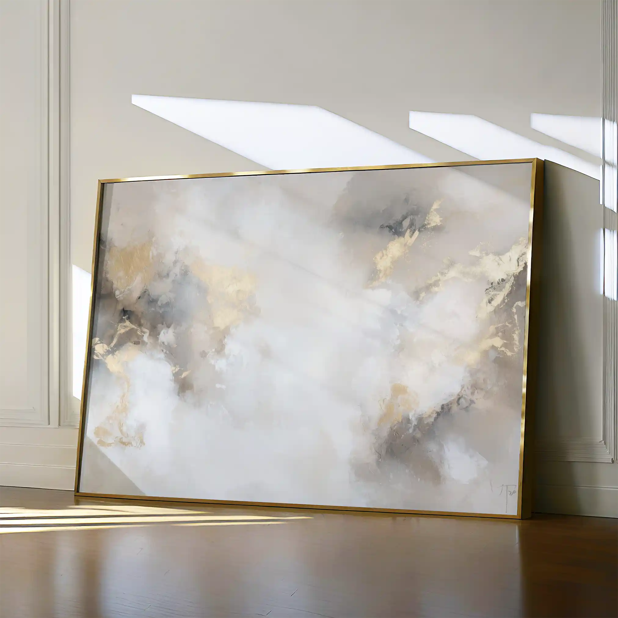 Abstract 519 Canvas Art 18" x 24" / 45 x 60 cm / Black