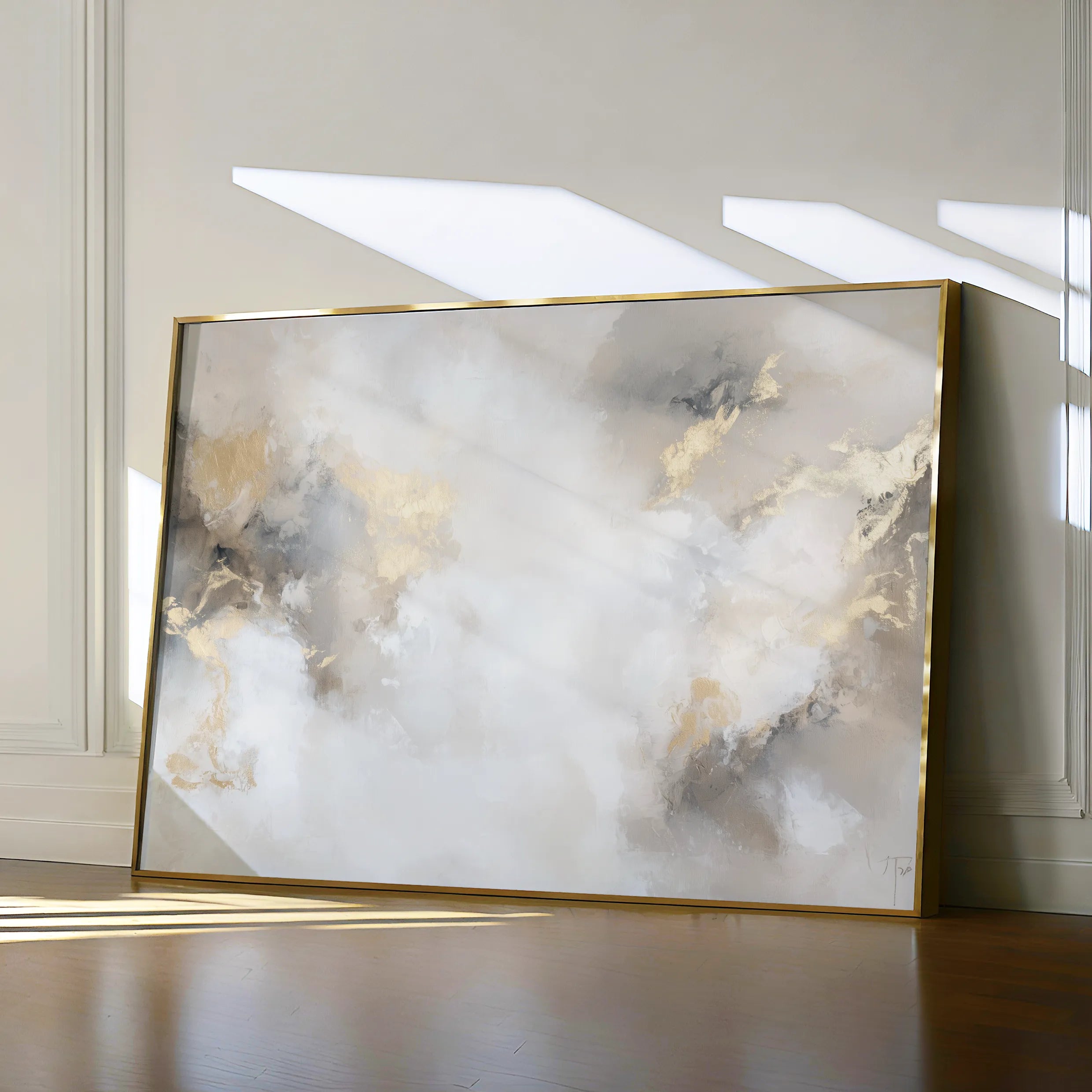 Abstract 519 Canvas Art 18" x 24" / 45 x 60 cm / Black