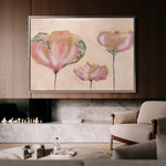 Floral 519 Canvas Art 18" x 24" / 45 x 60 cm / Black