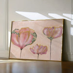 Floral 519 Canvas Art 18" x 24" / 45 x 60 cm / Black