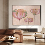 Floral 519 Canvas Art 18" x 24" / 45 x 60 cm / Black