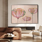 Floral 519 Canvas Art 18" x 24" / 45 x 60 cm / Black