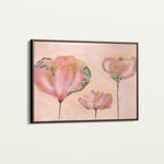Floral 519 Canvas Art 18" x 24" / 45 x 60 cm / Black