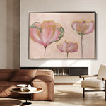 Floral 519 Canvas Art 60 x 40 cm / Black