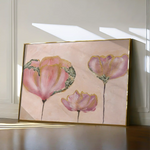 Floral 519 Canvas Art 60 x 40 cm / Black