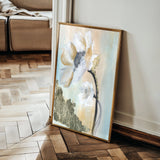 Floral 520 Canvas Art 18" x 24" / 45 x 60 cm / Black