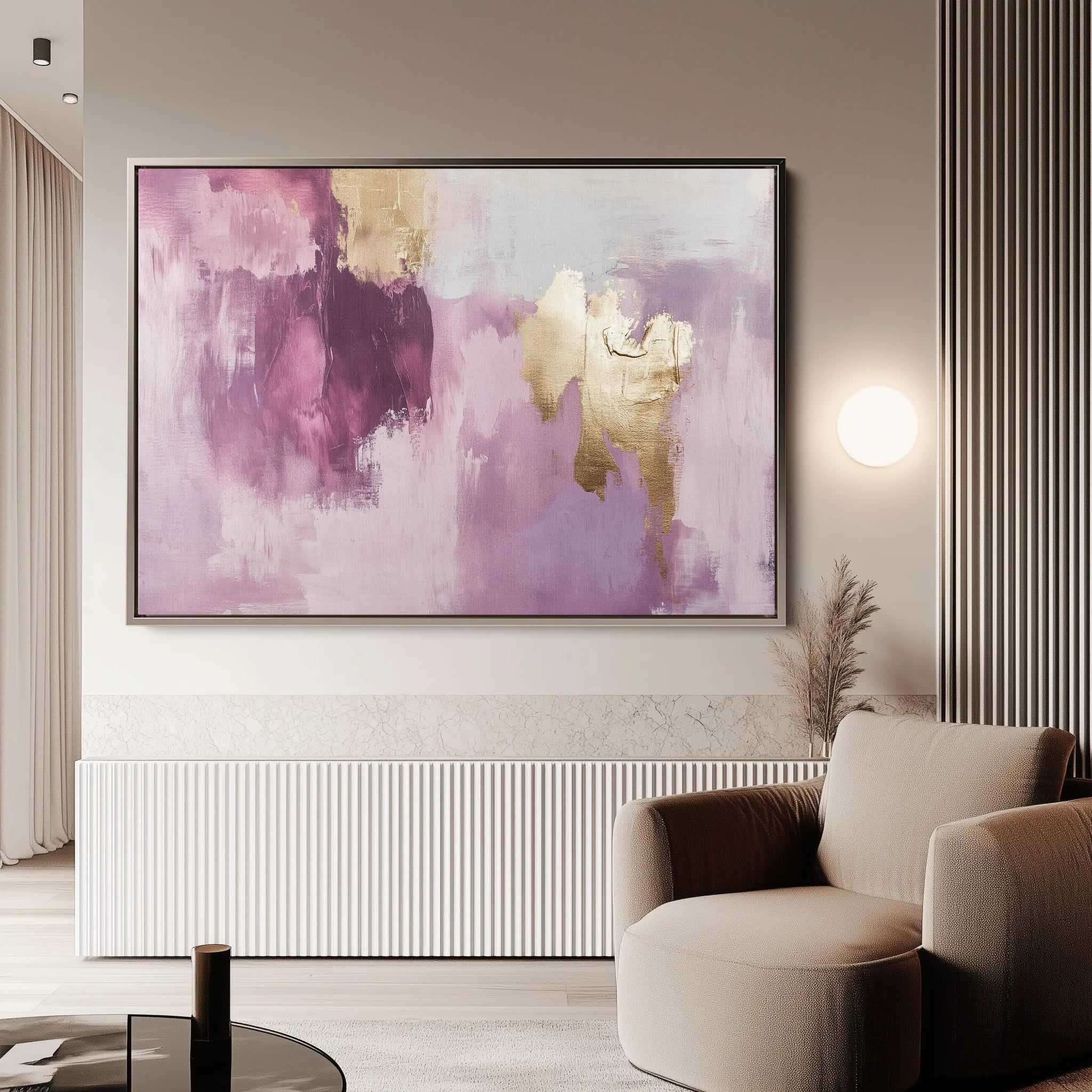 Abstract 521 Canvas Art 18" x 24" / 45 x 60 cm / Black