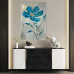 Floral 521 Canvas Art 18" x 24" / 45 x 60 cm / Black