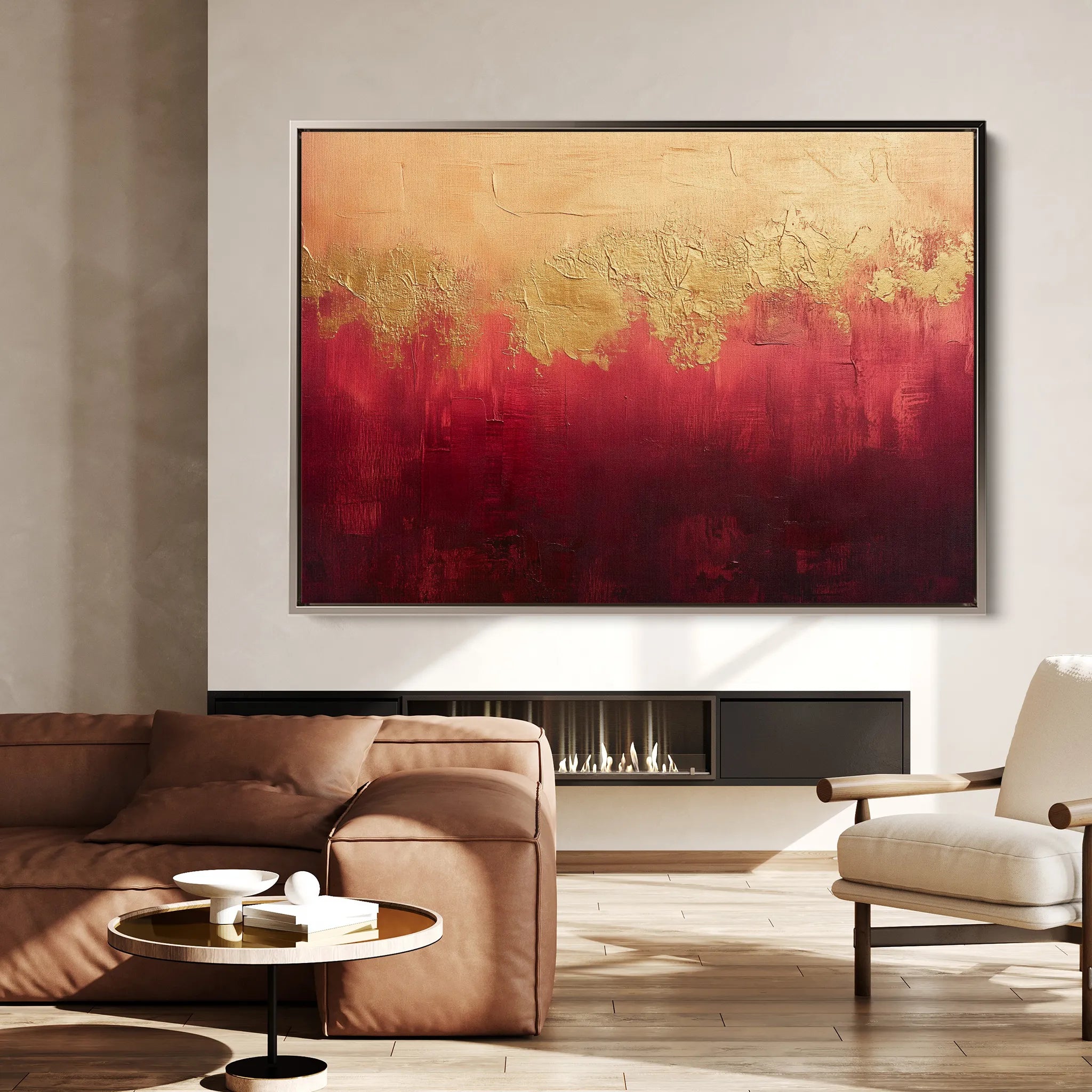 Abstract 522 Canvas Art 18" x 24" / 45 x 60 cm / Black