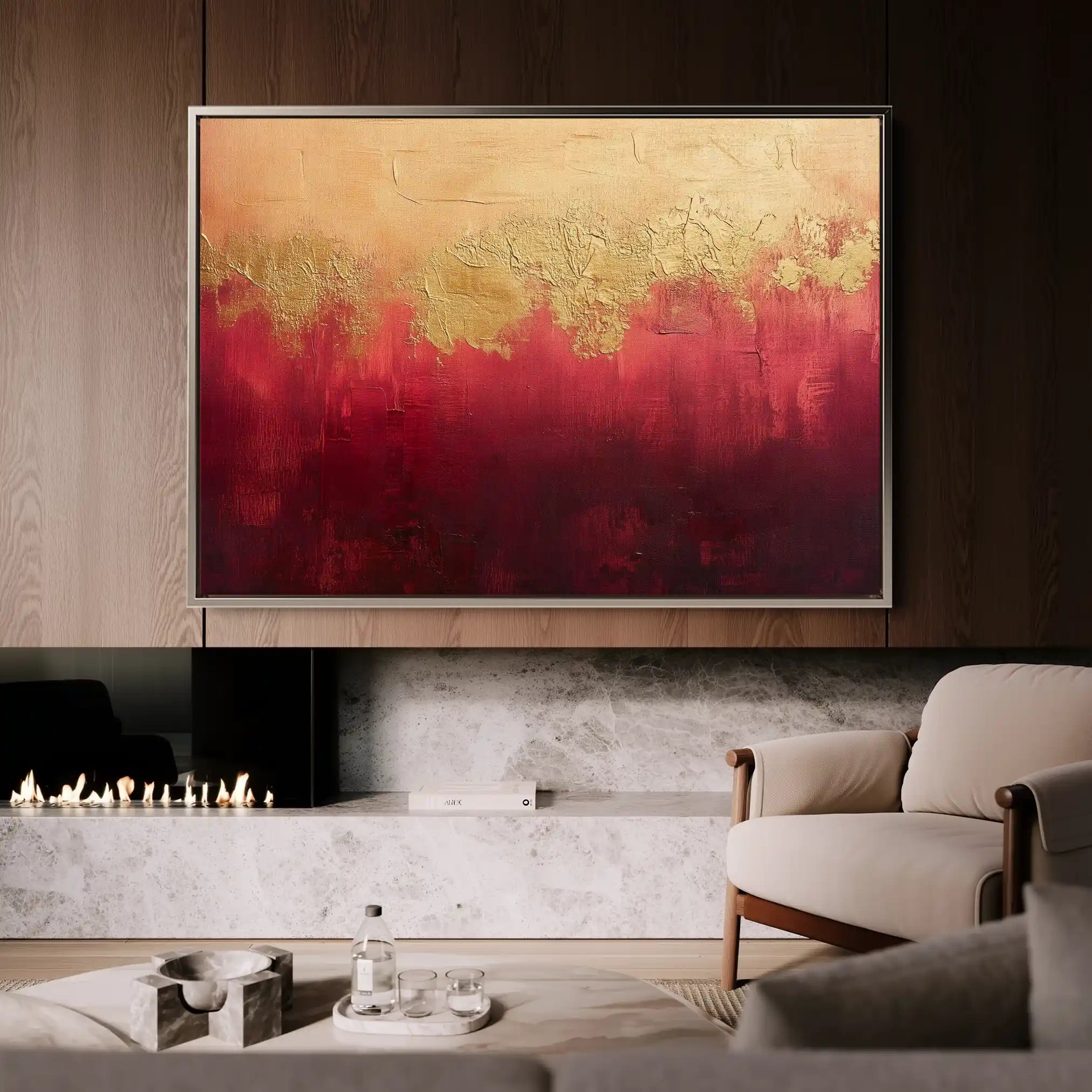 Abstract 522 Canvas Art 60 x 40 cm / Black