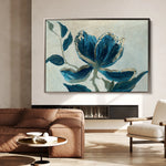Floral 522 Canvas Art 18" x 24" / 45 x 60 cm / Black