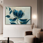Floral 522 Canvas Art 18" x 24" / 45 x 60 cm / Black