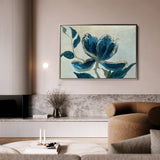 Floral 522 Canvas Art 18" x 24" / 45 x 60 cm / Black