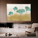 Floral 523 Canvas Art 18" x 24" / 45 x 60 cm / Black