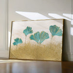 Floral 523 Canvas Art 18" x 24" / 45 x 60 cm / Black