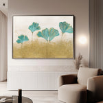 Floral 523 Canvas Art 18" x 24" / 45 x 60 cm / Black