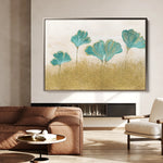 Floral 523 Canvas Art 18" x 24" / 45 x 60 cm / Black