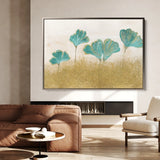 Floral 523 Canvas Art 18" x 24" / 45 x 60 cm / Black
