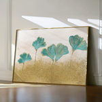 Floral 523 Canvas Art 60 x 40 cm / Black