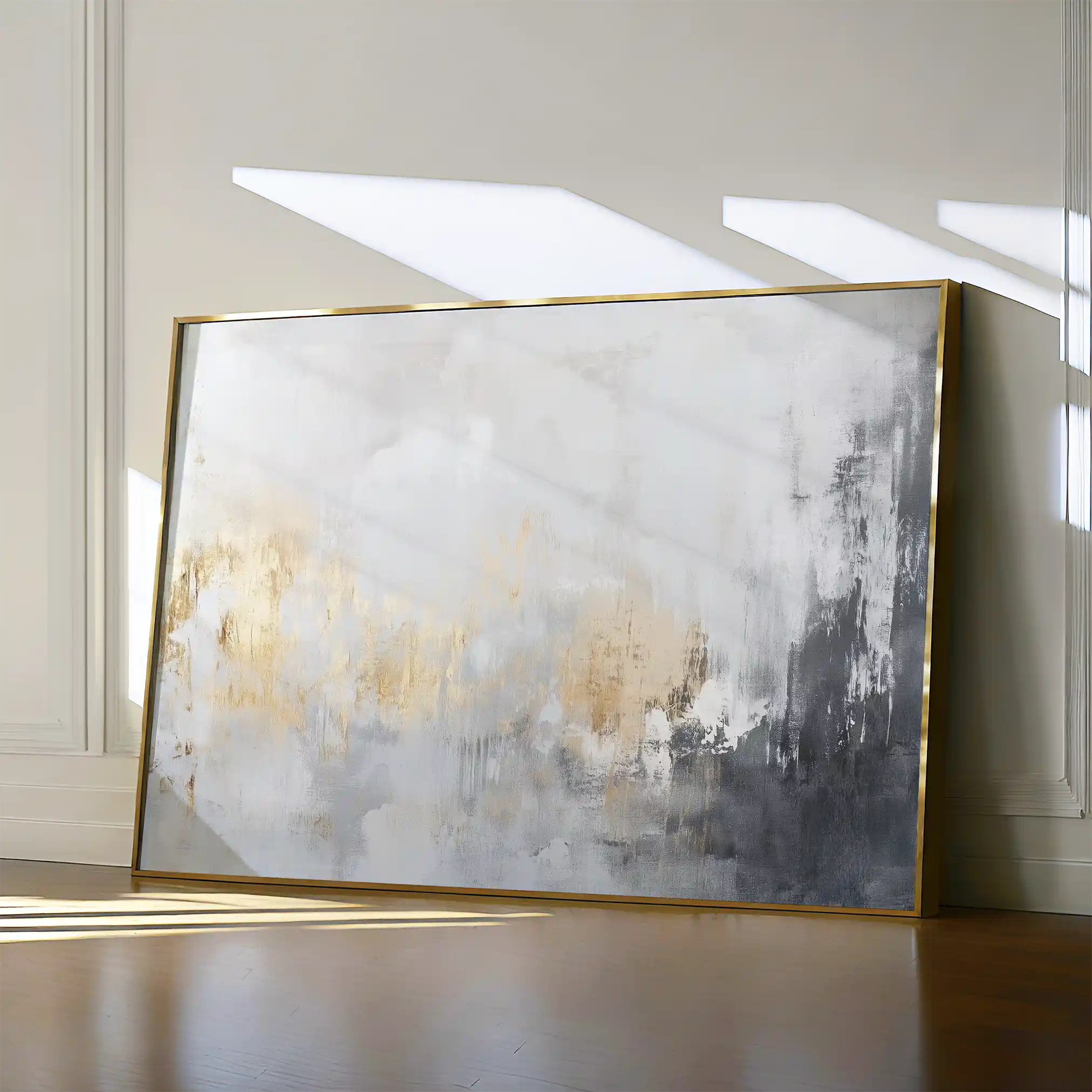 Abstract 524 Canvas Art 18" x 24" / 45 x 60 cm / Black