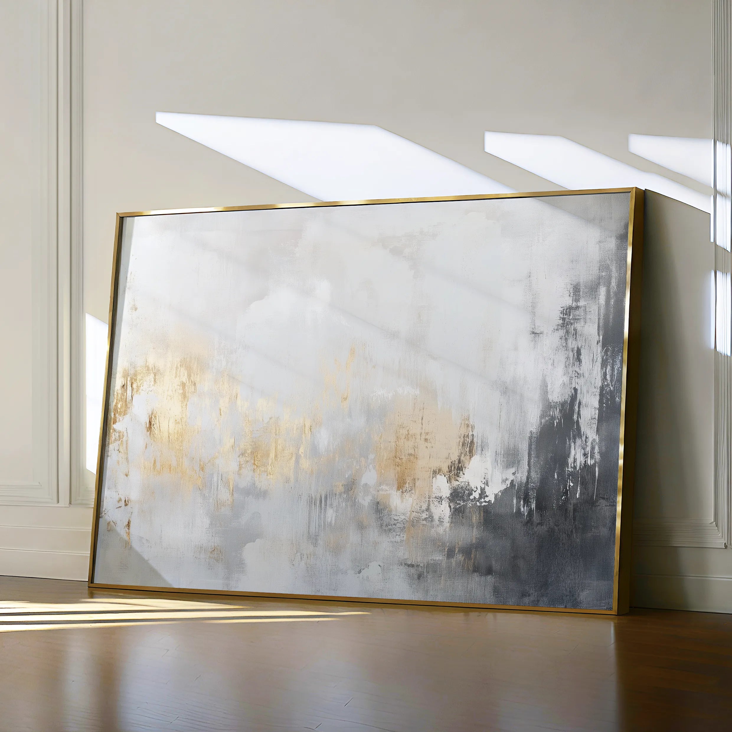 Abstract 524 Canvas Art 18" x 24" / 45 x 60 cm / Black