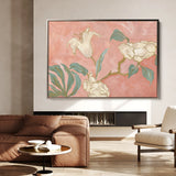 Floral 524 Canvas Art 18" x 24" / 45 x 60 cm / Black