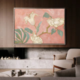 Floral 524 Canvas Art 18" x 24" / 45 x 60 cm / Black