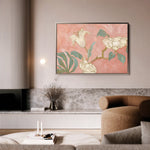 Floral 524 Canvas Art 18" x 24" / 45 x 60 cm / Black