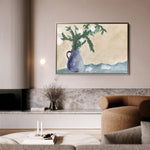 Floral 525 Canvas Art 18" x 24" / 45 x 60 cm / Black
