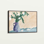 Floral 525 Canvas Art 18" x 24" / 45 x 60 cm / Black