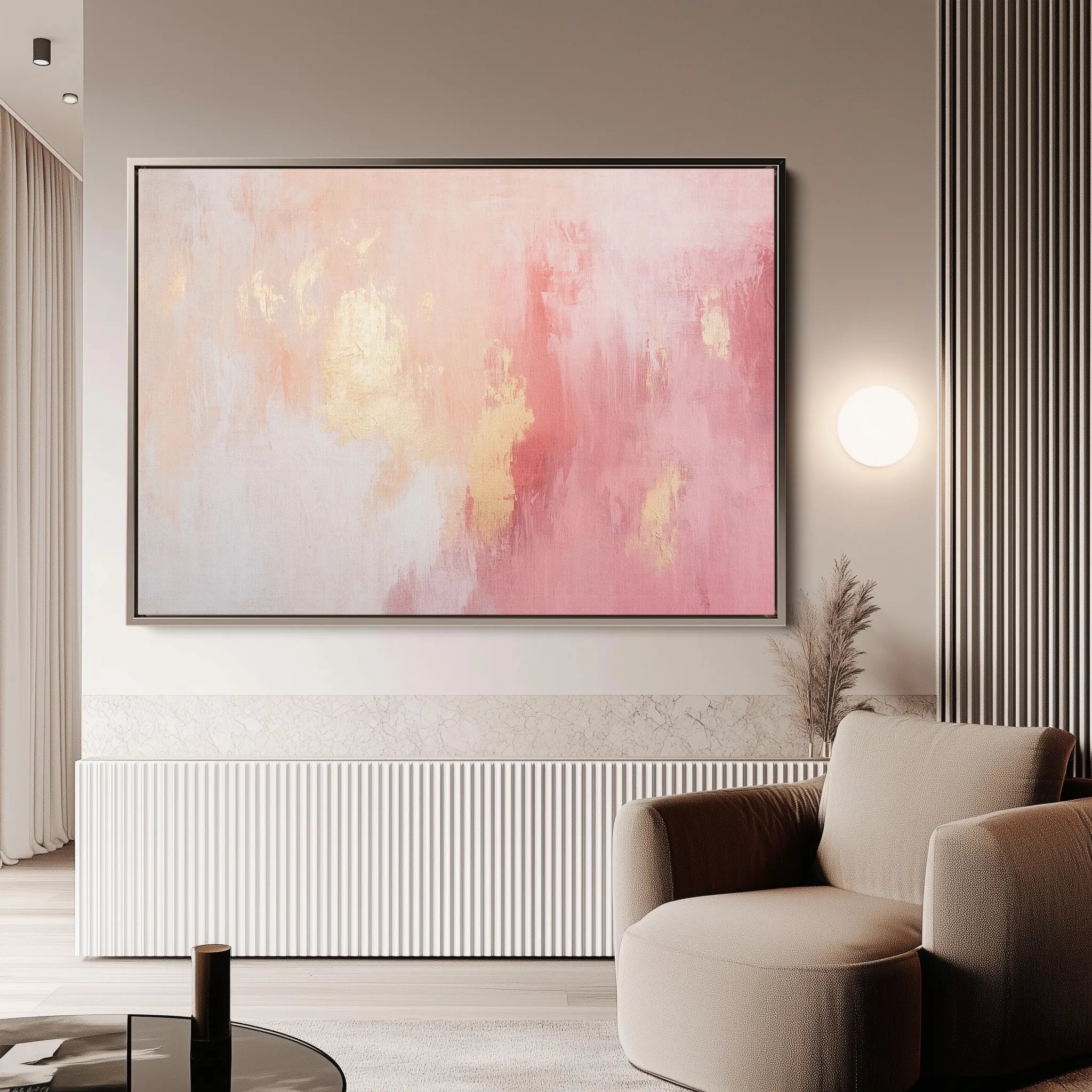 Abstract 526 Canvas Art 18" x 24" / 45 x 60 cm / Black
