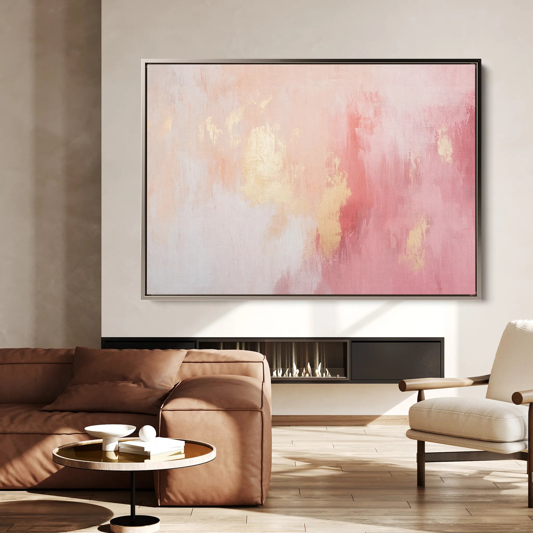 Abstract 526 Canvas Art 18" x 24" / 45 x 60 cm / Black