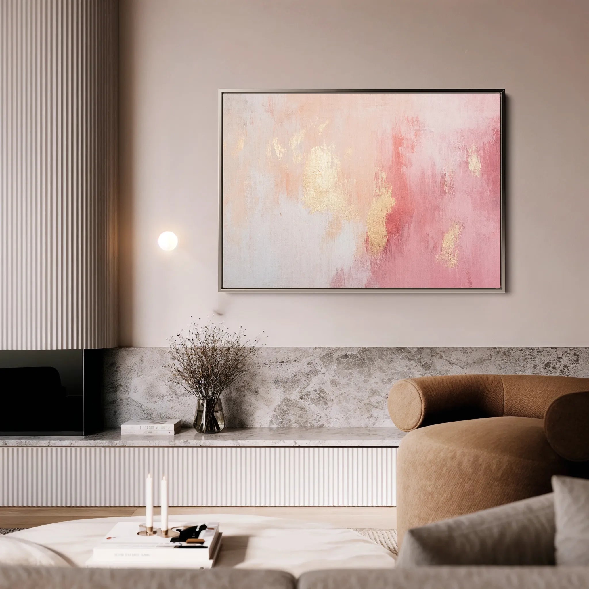 Abstract 526 Canvas Art 18" x 24" / 45 x 60 cm / Black