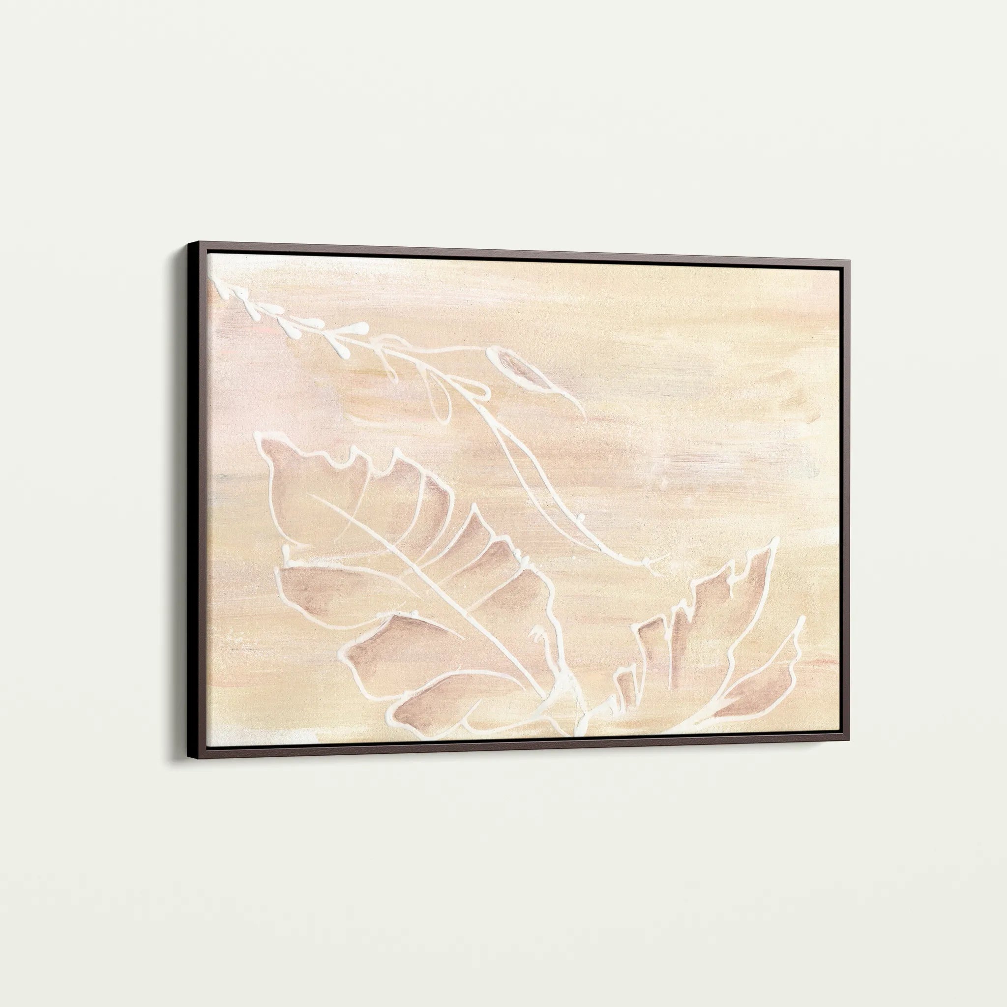 Floral 526 Canvas Art 18" x 24" / 45 x 60 cm / Black
