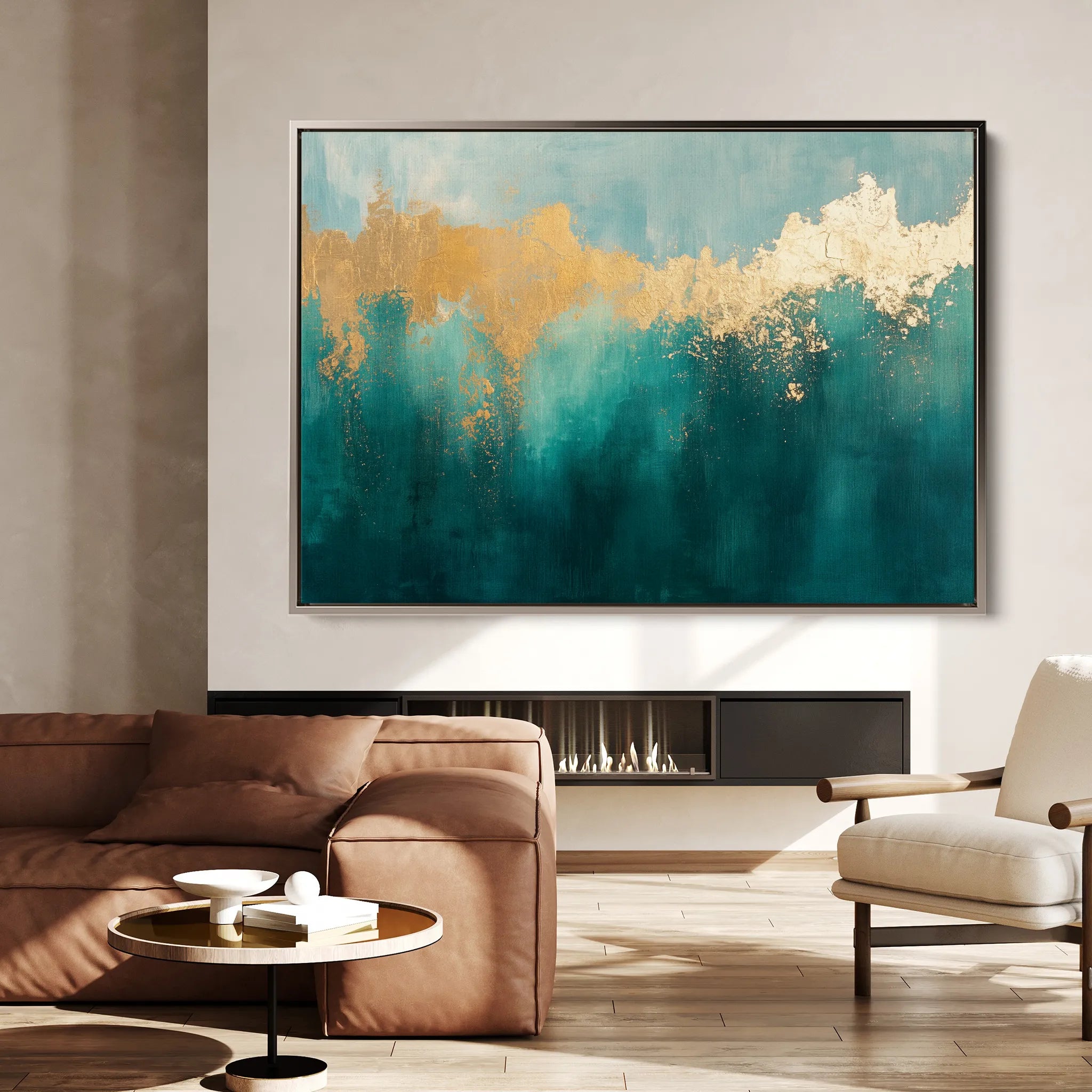 Abstract 527 Canvas Art 18" x 24" / 45 x 60 cm / Black