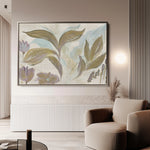 Floral 527 Canvas Art 18" x 24" / 45 x 60 cm / Black