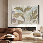 Floral 527 Canvas Art 18" x 24" / 45 x 60 cm / Black
