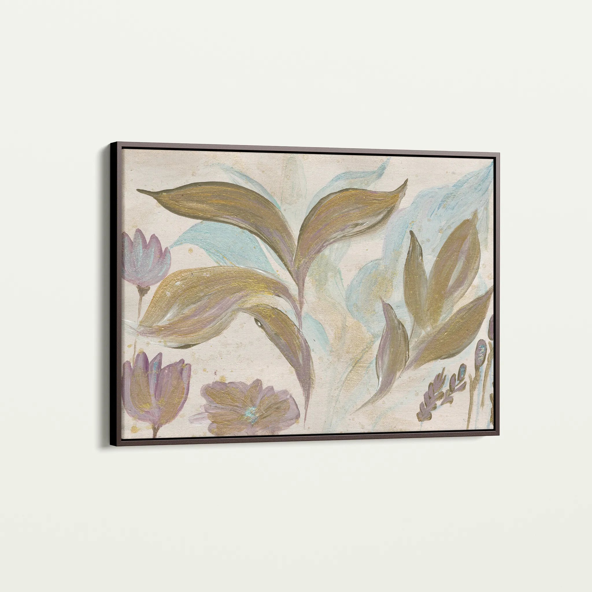 Floral 527 Canvas Art 18" x 24" / 45 x 60 cm / Black