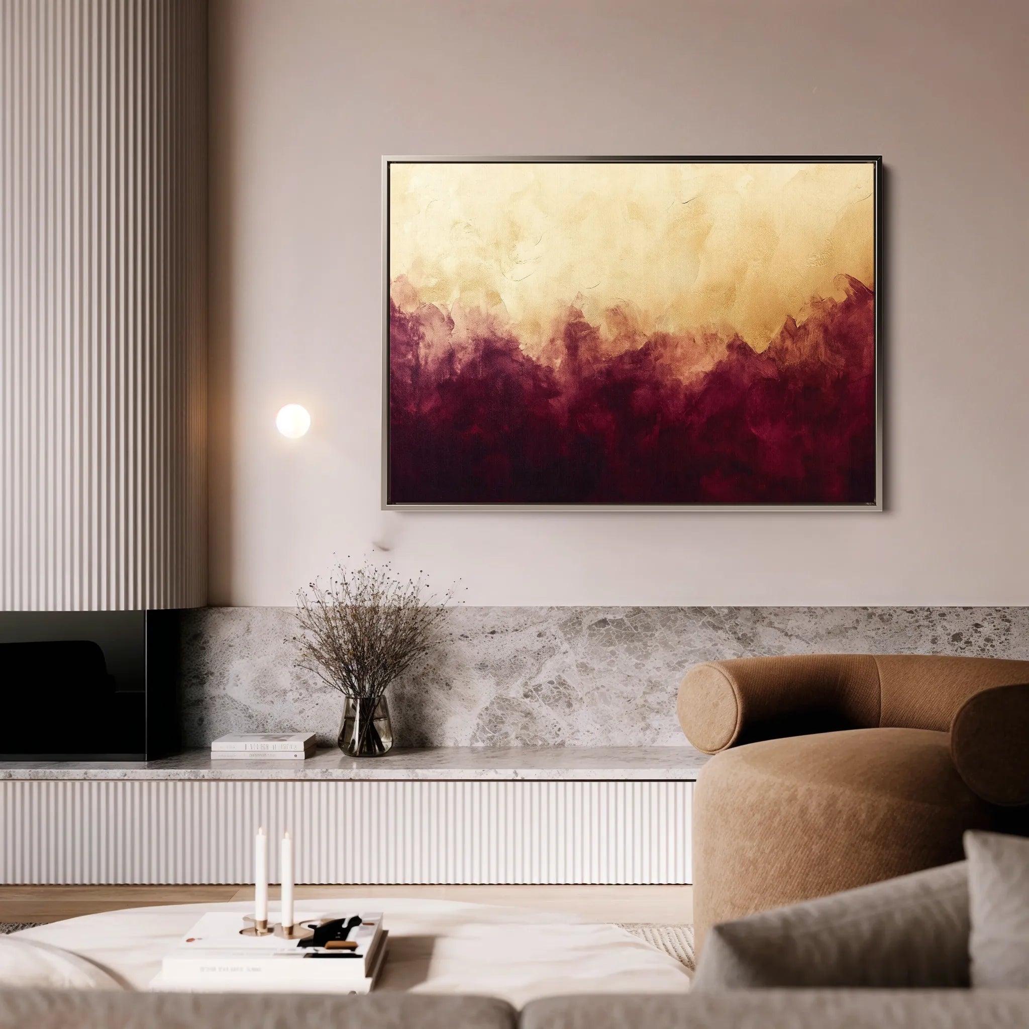 Abstract 528 Canvas Art 18" x 24" / 45 x 60 cm / Black