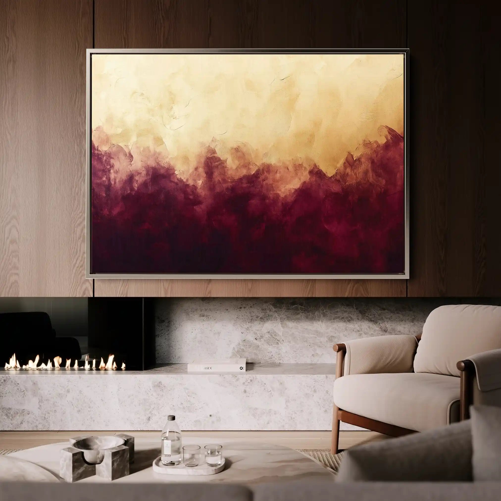 Abstract 528 Canvas Art 60 x 40 cm / Black