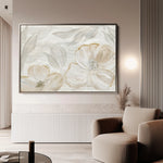 Floral 528 Canvas Art 18" x 24" / 45 x 60 cm / Black