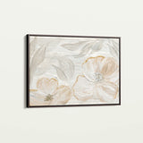 Floral 528 Canvas Art 18" x 24" / 45 x 60 cm / Black