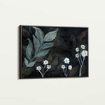 Floral 529 Canvas Art 18" x 24" / 45 x 60 cm / Black