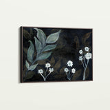 Floral 529 Canvas Art 18" x 24" / 45 x 60 cm / Black