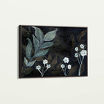 Floral 529 Canvas Art 60 x 40 cm / Black